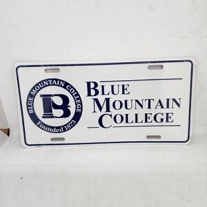 Blue Mountain College License Plate